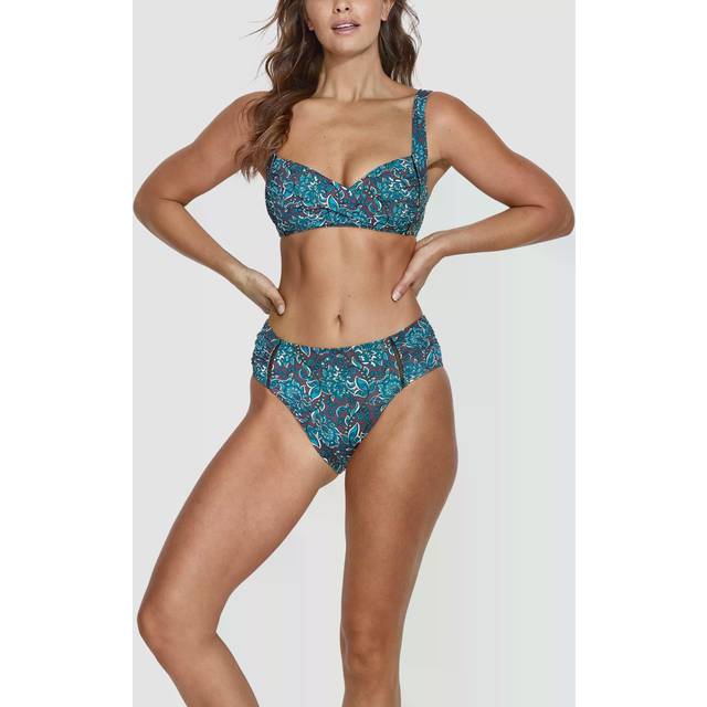 Panos Emporio Garden Olympia Bikini Brief - Wine red w Pattern - 38