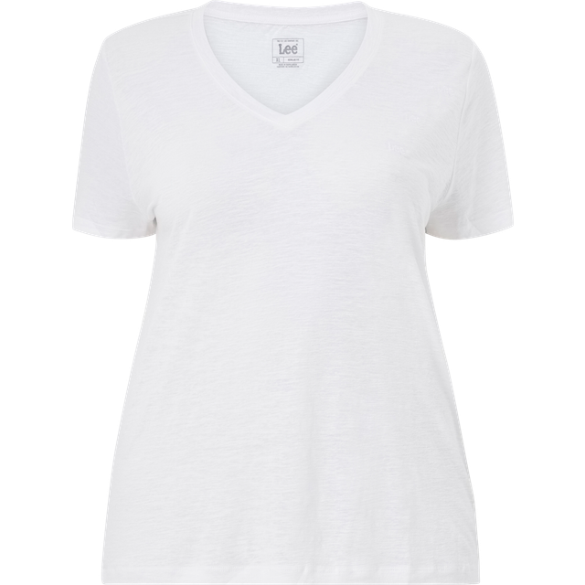 Lee - Topp V Neck Tee - Vit