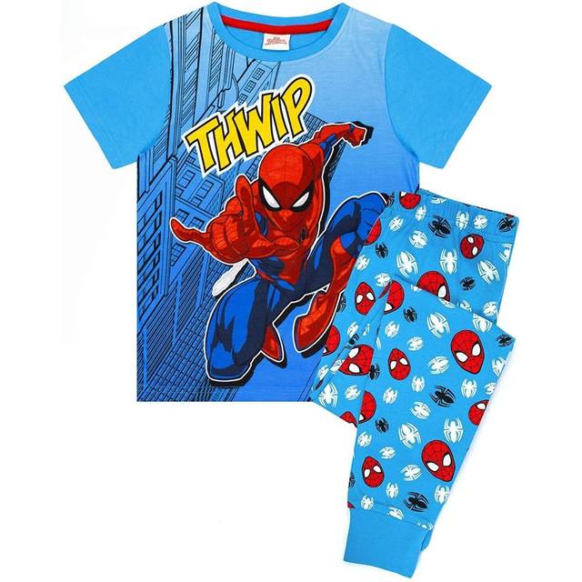 Spider-Man komiska pyjamasset för barn/barn 2-3 Years blå/röd