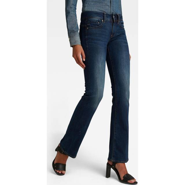 G-STAR RAW dam Jeans Midge Bootcut , Blå (Dk Aged 6553-89) 27W / 28L