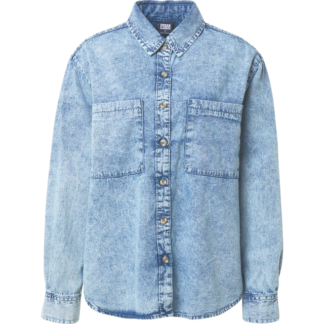 Urban Classics damer damer denim överdimensionerad skjorta