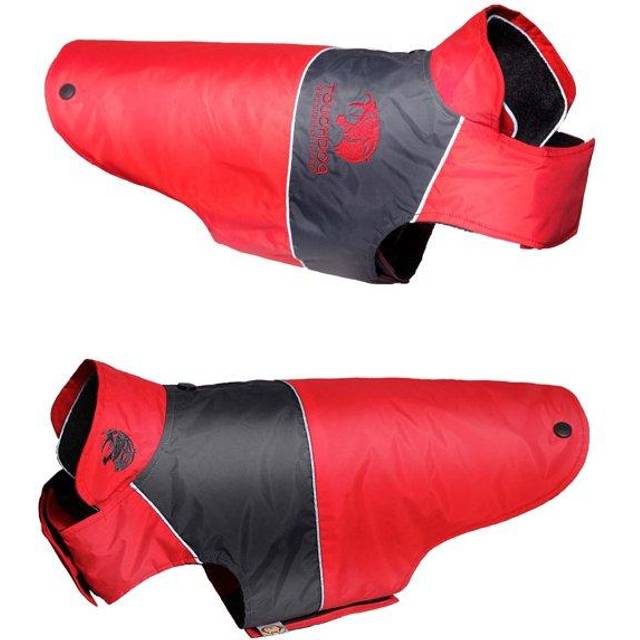 Touchdog Lightening Shield Waterproof 2 In 1 Convertible Dog Jacket With Blackshark Technology