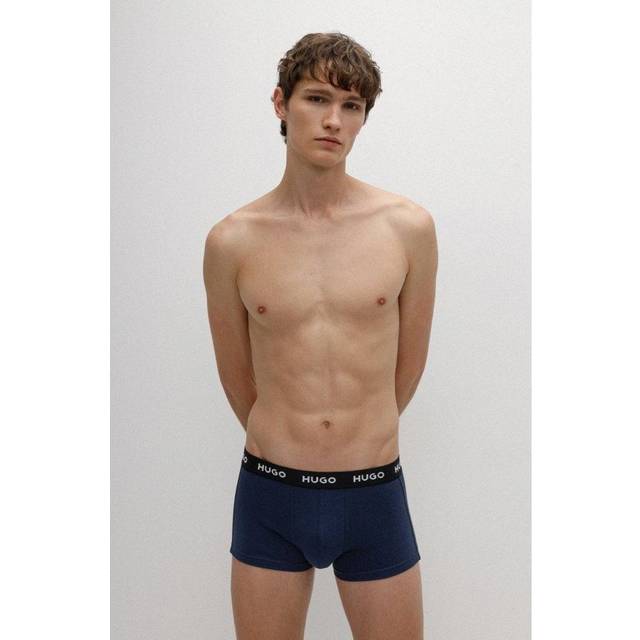 Men's HUGO Triple Pack Mens Trunks - White - Size: 37/36/32