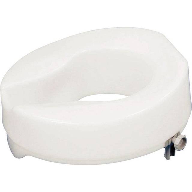 "Aidapt 50mm (2"") Elevation Raised Comfortable Toilet Seat Easy Fit White"