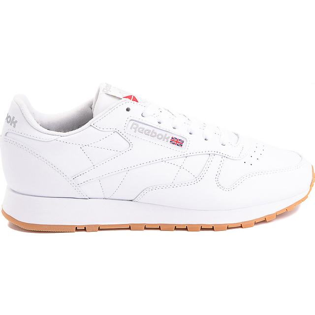 Reebok Klassisk lädersneaker för män, Ftwr vit ren grå 3 Reebok gummi gummi 03, 38.5 EU