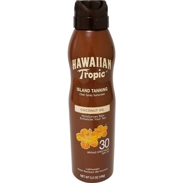 Hawaiian Tropic Dry Oil Clear Spray Sunscreen SPF 30 5.2 oz (Pack of 3)