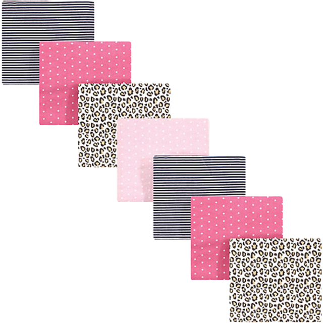 Hudson Baby Unisex Baby Cotton Flannel Receiving Blankets Bundle  Leopard  One Size