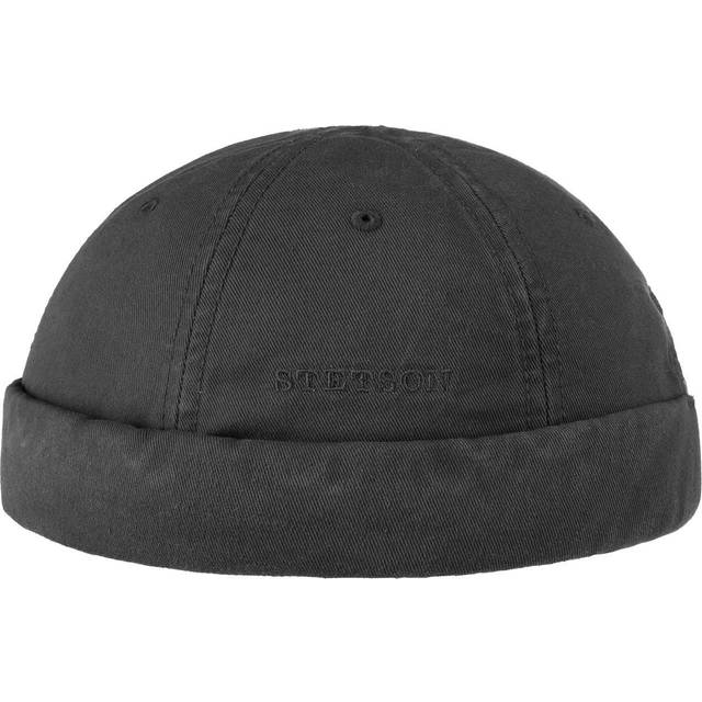 Stetson - Svart shortbeanie Beanie - Docker Cotton Black Short Beanie @ Hatstore
