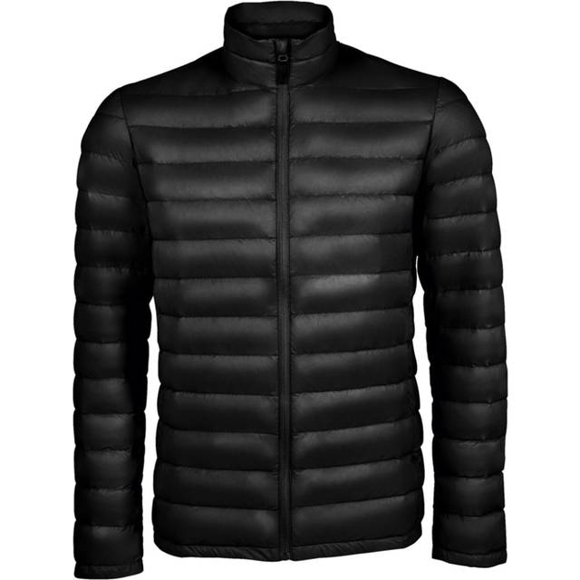 SOLS Mens Wilson Lightweight Padded Jacket (Black) Nylon - Size Small