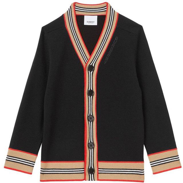 Burberry Kids Icon Stripe wool-blend cardigan