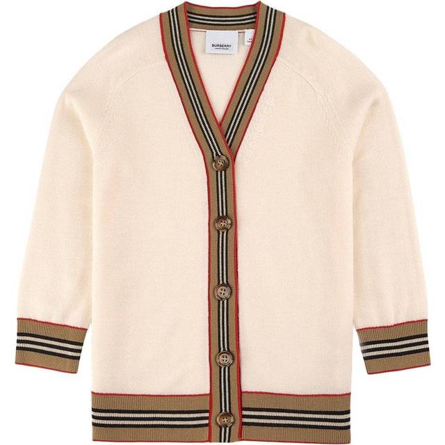Burberry Kids Icon Stripe wool cardigan
