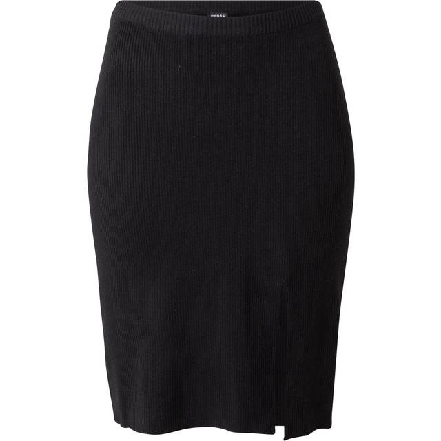 Mid-length skirt in ribbed knit for women Urban Classics - Noir