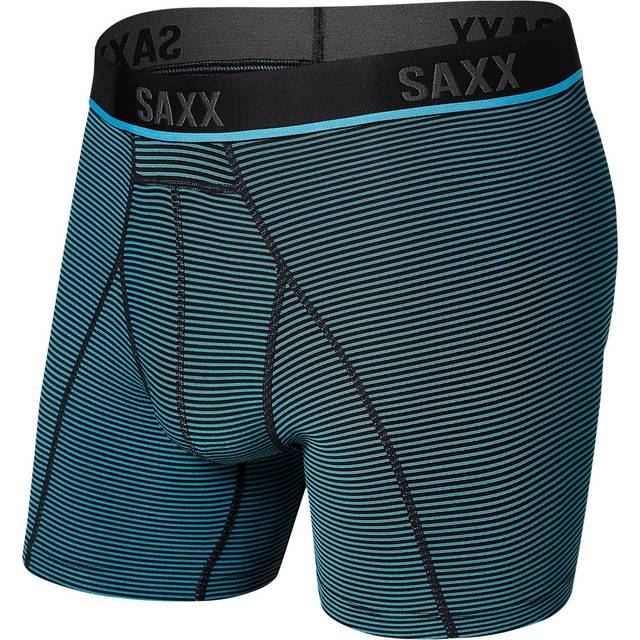 Saxx Kinetic Light-Compression Mesh Boxer Brief Underkläder syntet Herr Storlek S Färg blå
