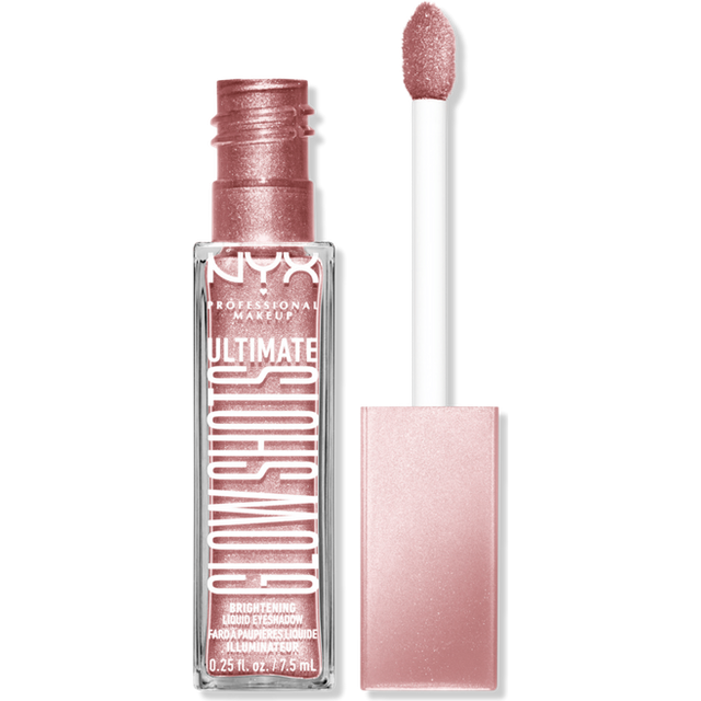 NYX Professional Makeup Flytande ögonskugga, varar i 12 timmar, icke-flockande & inget fall, med C-vitamin, Ultimate Glow Shots, Grapefrukt Glow