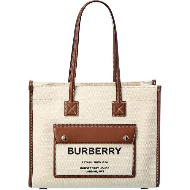 Burberry 'Fereya' Small Tote Bag - Cream - U