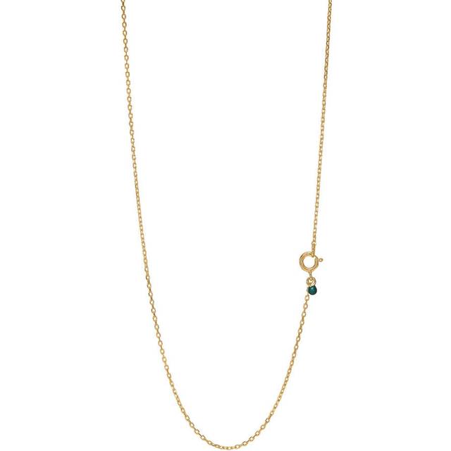 Enamel - Necklace, letter - Guld - 60