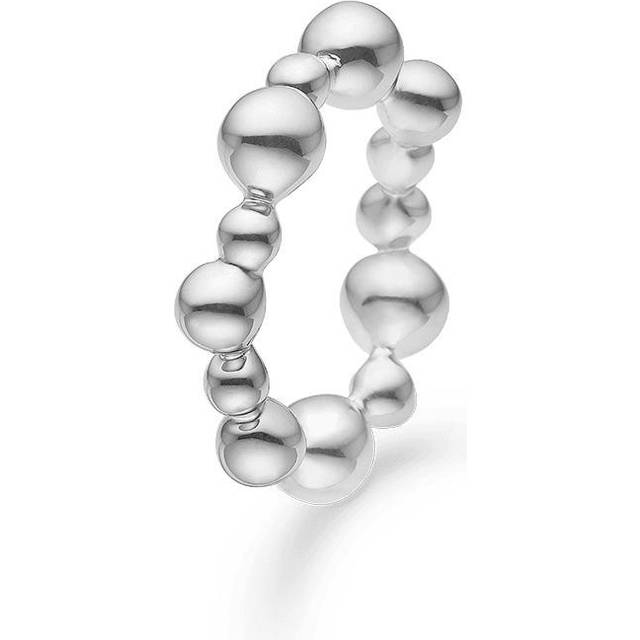 Mads Z Embedded Ball Ring Silver 2140084-58 - Dam - 925 Sterling Silver (58)