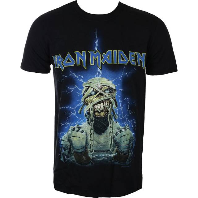 (XL, Black) Iron Maiden Powerslave Album Cover Box T Shirt