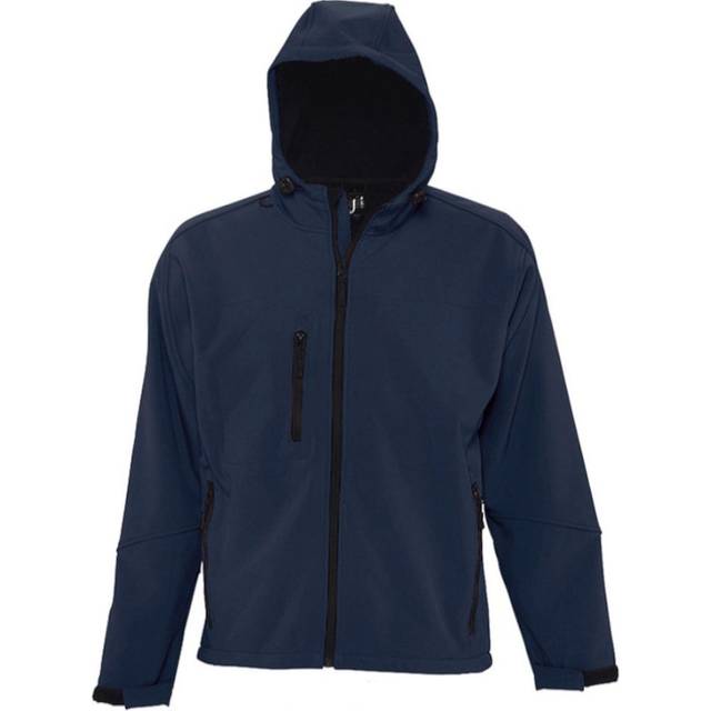 SOLS Herr Replay Soft Shell-jacka med huva (andningsbar, vindtät och vattentät) L