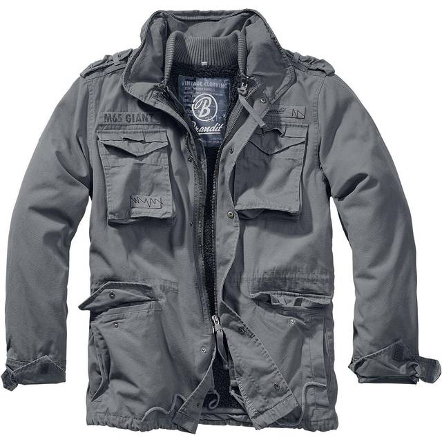 Brandit M65 Giant herrjacka, parkas, vinterjacka, Kolgrå, 7XL