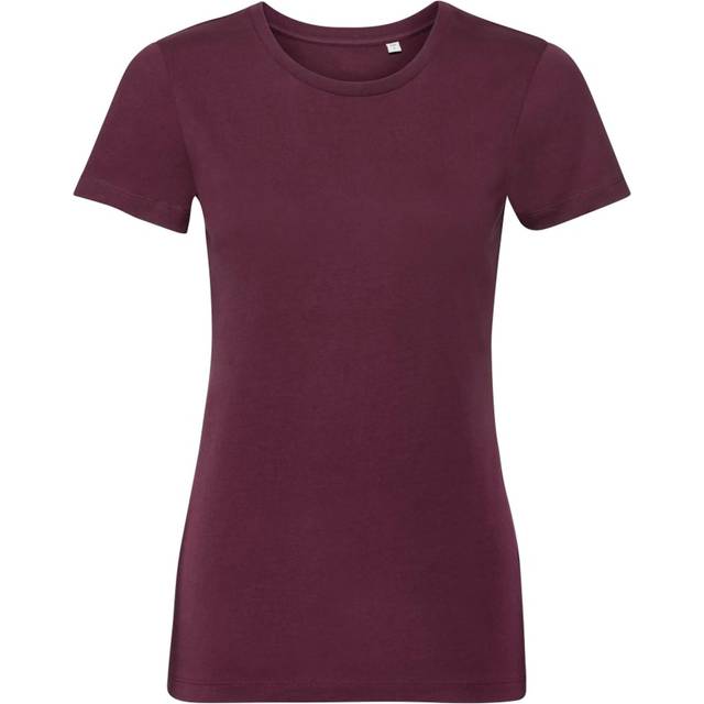 Russell Athletic Womens/Ladies Authentic Pure Organic Tee (Burgundy) - Size Large