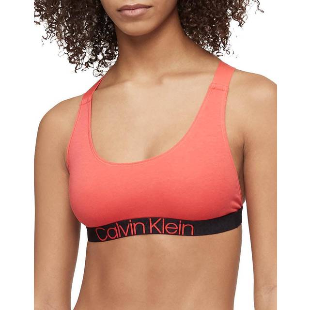 Calvin Klein Women's Reconsidered Comfort Unlined Bralette  Punch Pink