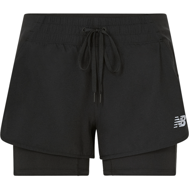NEW BALANCE IMPACT RUN 2IN1 LAUFHOSE Damen Schwarz M Art.-Nr. WS21270-BK - black