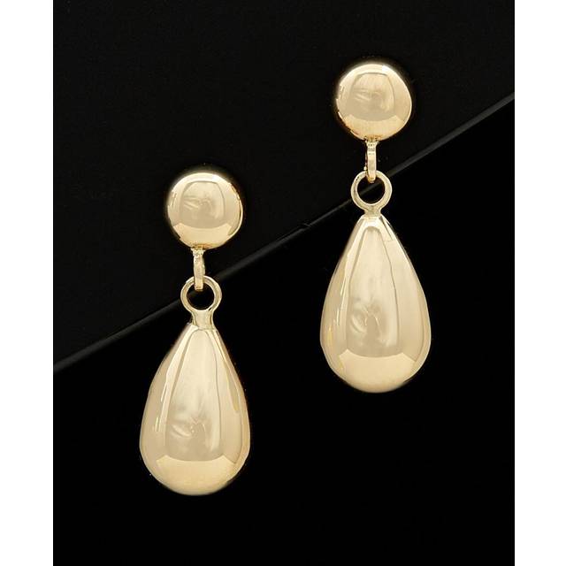 14K Italian Gold Drop Earrings
