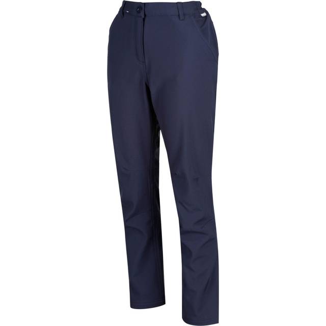 Regatta Women's Water Repellent Fenton Softshell Walking Trousers Navy Blue, Size: 16 L