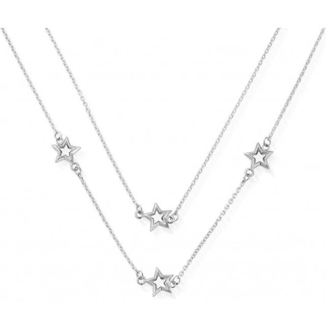 ChloBo Silver Soul Glow Star Necklace - Silver - 46cm