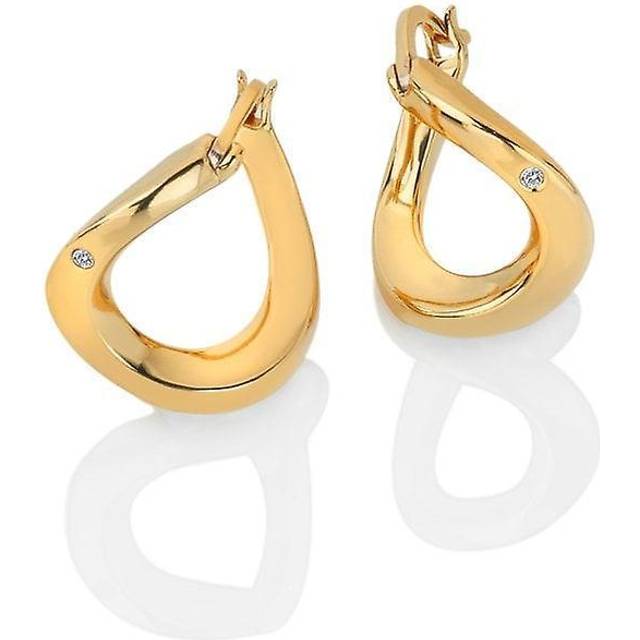 Hot Diamonds X Jac Jossa Soul Twist Hoop Earrings DE660 - Gold