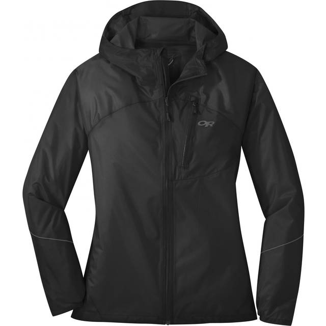 Outdoor Research Womens Helium Rain Waterproof Jacket: Black: S Size: