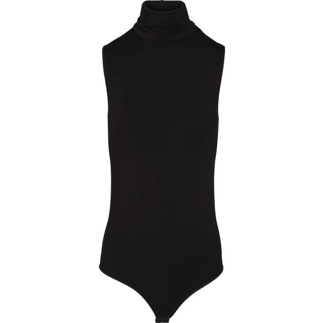 WOLFORD roll-neck sleeveless body - XS BLACK (XS)