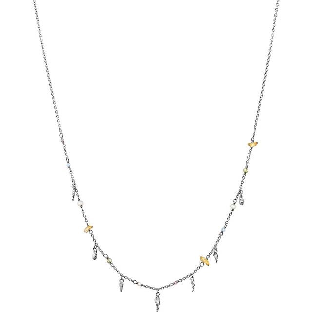 Maanesten Toutsi Silver Multi Stone Charm Necklace 2615C