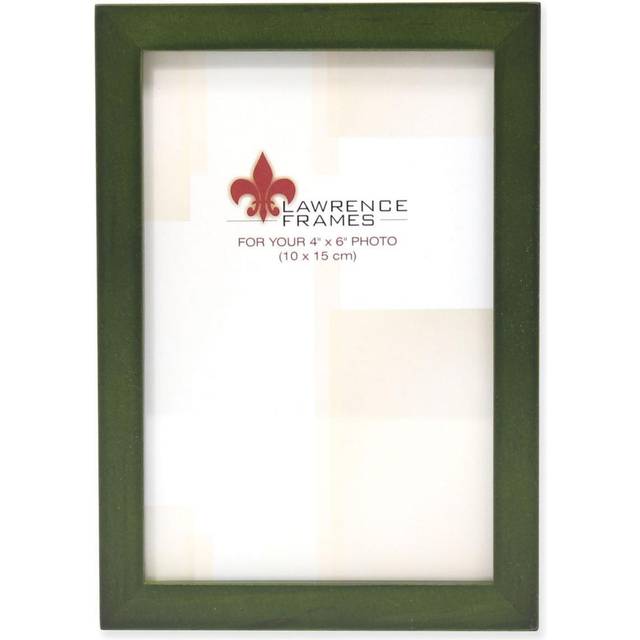 Lawrence Frames Collection Wood Picture Frame Gallery  Green  4x6