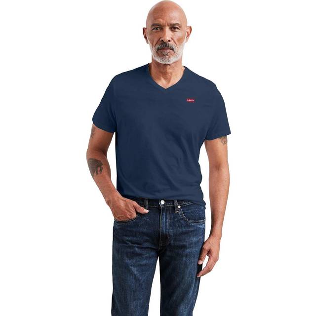 Levi's Original Housemark V-Neck T-Shirt herr, Dress Blues, M