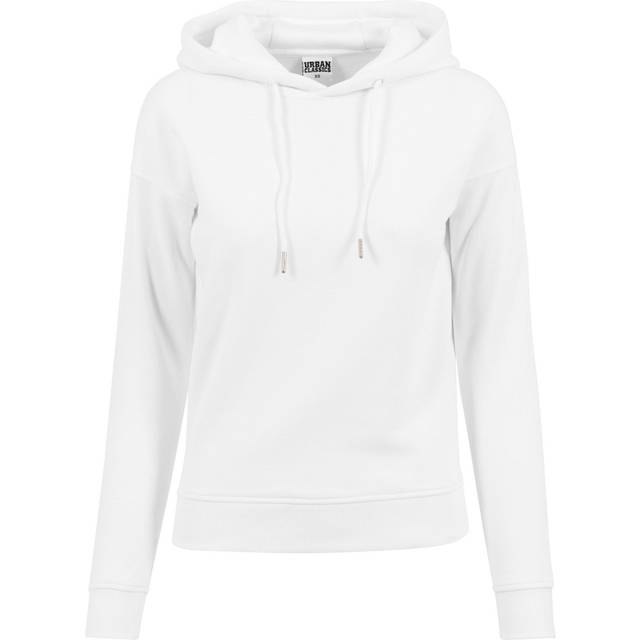 Urban Classics Huvtröja för kvinnor, kvinnor, huvtröja, baströja för kvinnor, finns i många färger, storlekar XS – 5XL, Vit, L