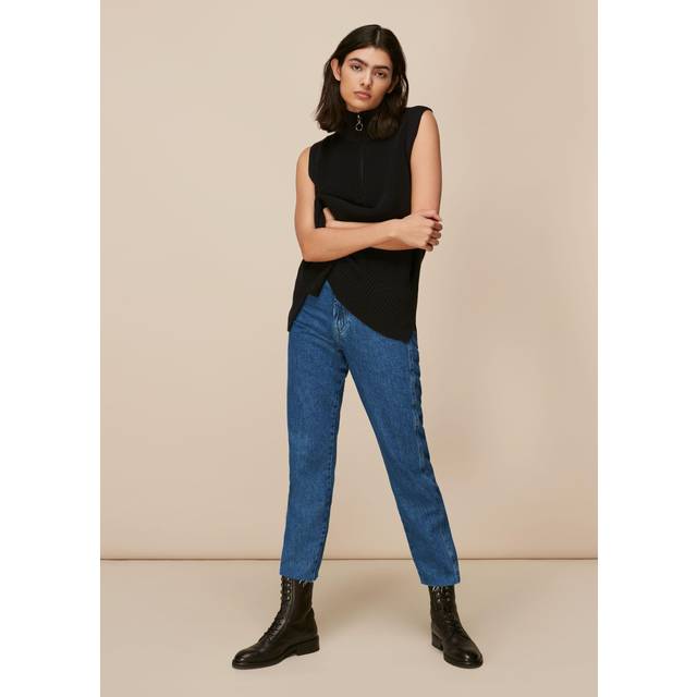 Whistles  Blue Authentic Slim Frayed Jeans - 28, DENIM