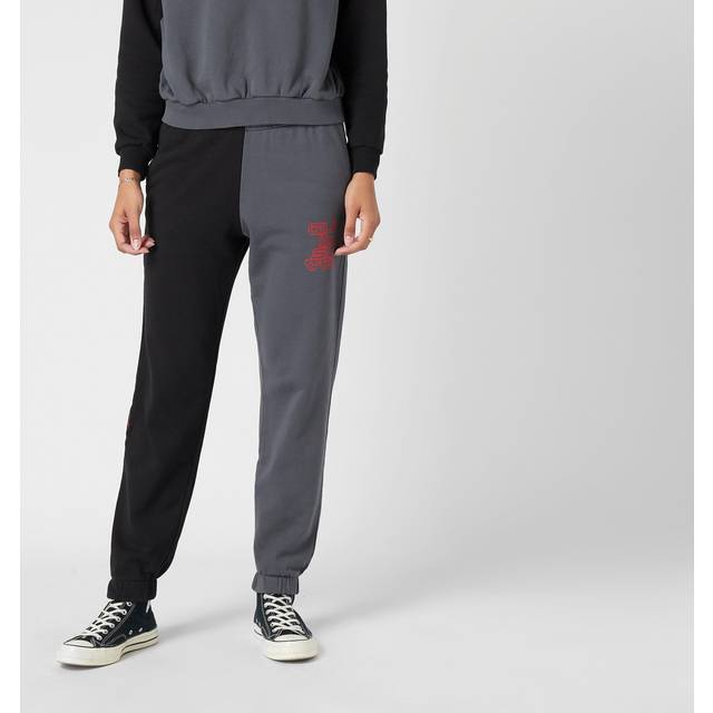 Stranger Things Upside Down Fleece Joggers in Black - M