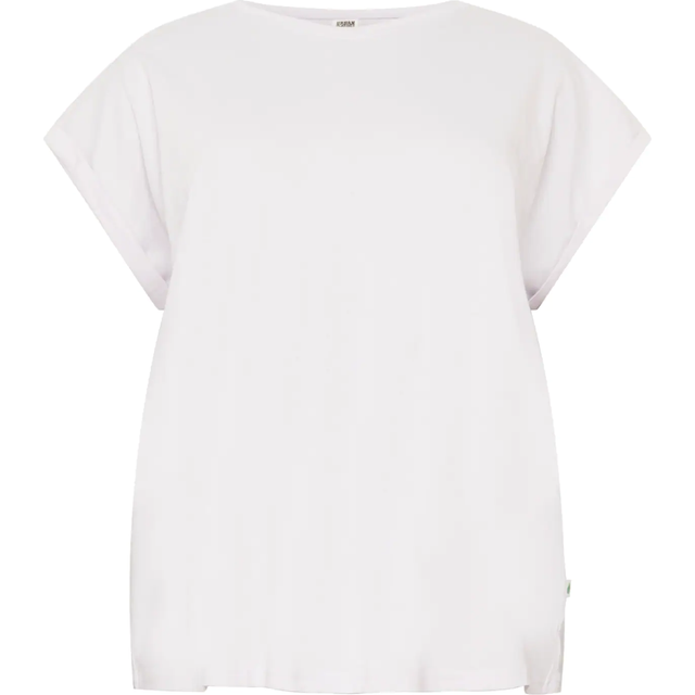 Urban Classics T-shirt för kvinnor, utökad axel, te av naturlig ekologisk bomull, överdel av 100% ekologisk bomull, storlekar XS till 5XL, Softlilac, XS