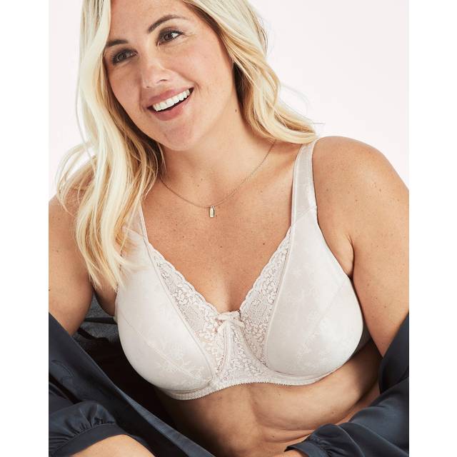 Playtex womens Secrets Love My Curves Signature Floral Underwire Full Coverage Us4422 bras  Sandshell  42D US
