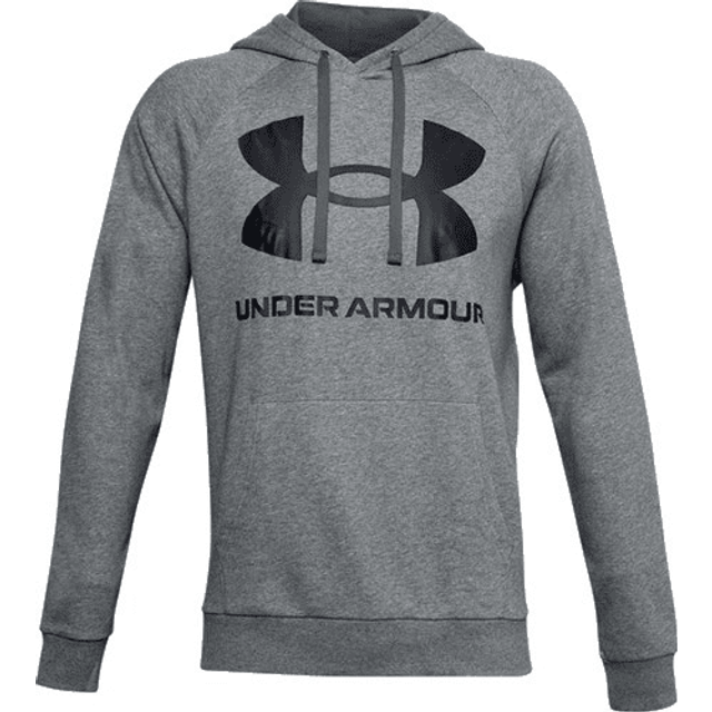 (L, Navy) Under Armour Mens 2021 Rival Fleece Big Logo Soft Fleece Raglan Hoodie Hoody