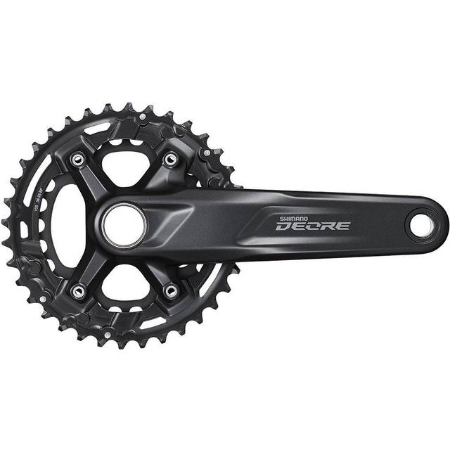 SHIMANO Unisex – vuxna M4100 2 chainset, svart, en storlek