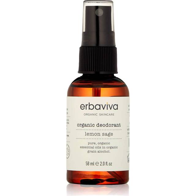 erbaviva Organic Deodorant  Lemon & Sage  2 Fl Oz