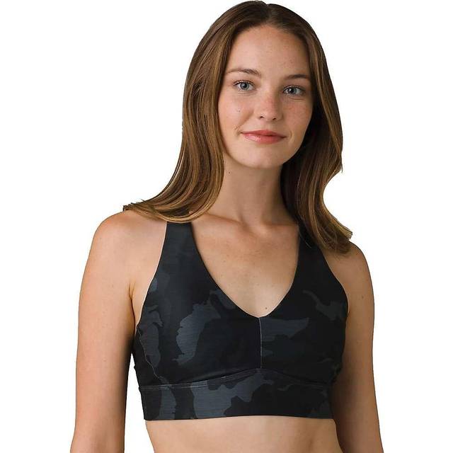 Prana Women's Layna Women's Yoga/Sports Bra, UK 16-18 Black - UK 16 - 18