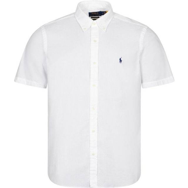 Polo Ralph Lauren, Short Sleeve Shirts, male, White, 2XL, Short Sleeve Shirt