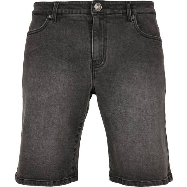 Urban Classics Relaxed Fit Jeans Shorts black washed