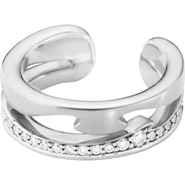 Georg Jensen 18K White & Yellow Gold Fusion Diamond Ear Cuff