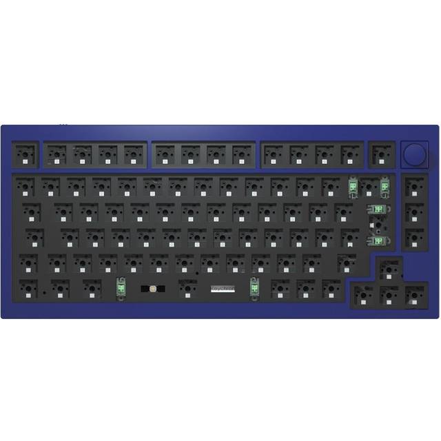 Keychron Q1 Qmk Barebone tangentbord med Vred marinblå