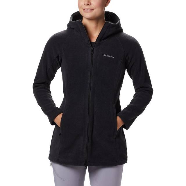 Columbia Women s Benton Springs II Long Fleece Hoodie - Plus Size- - Black (1X)